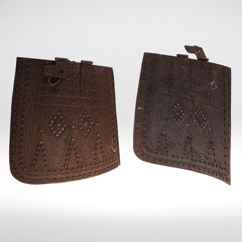 269 - A PAIR OF 19TH CENTURY TASSETS. A pair of 17th century style tassets in the manner of those from a P... 