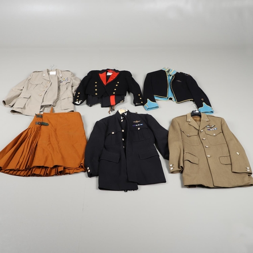 275 - A COLLECTON OF POST-SECOND WORLD WAR ROYAL ARMY AIRCORPS UNIFORM AND OTHERS. A collection of Army Ai... 