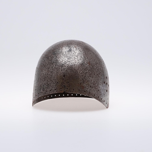 276 - A 16TH CENTURY STYLE SECRETE TYPE HELMET BOWL. A helmet bowl, possibly reduced in side with central ... 