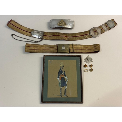 278 - A PORTRAIT OF J. G. B. DE WILTON IN THE UNIFORM OF THE INDIAN 8TH CAVALRY WITH HIS BELTS AND POUCH. ... 