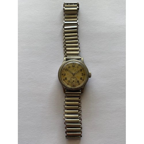 279 - A TIMOR MILITARY WRISTWATCH. A Stainless Steel cased Wristwatch, the 26mm dial with seconds dial mar... 