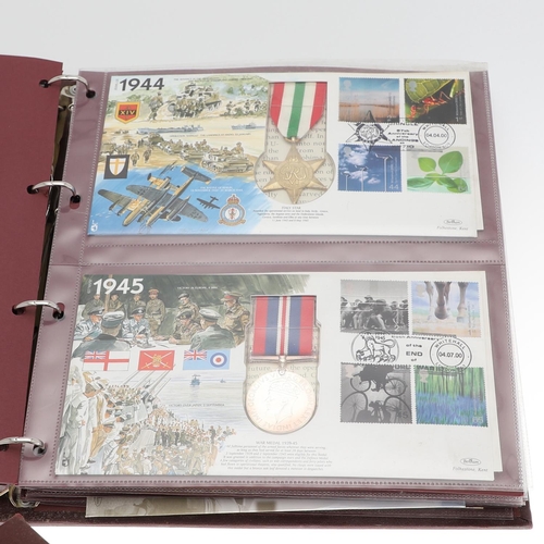 399 - THE MEDAL COLLECTION. A COLLECTION OF POSTAL COVERS WITH REPLICA MEDAL. A collection of forty postal... 