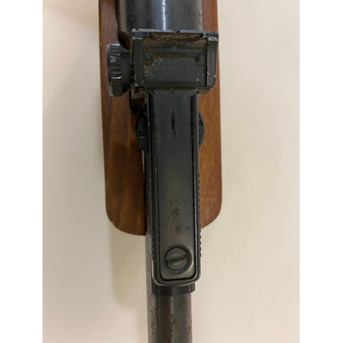 42 - A BSA .22 AIR RIFLE. A BSA .22 the barrel marked RH 19807, with sliding safety, with a Bushnell Opti... 