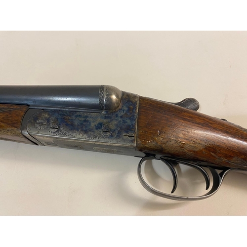 43 - A 20 BORE AYA 20 BORE DOUBLE BARREL SHOTGUN. An AYA 20 Bore Shotgun with 69cm side by side ejector b... 