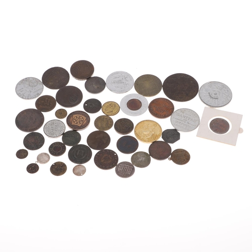 A COLLECTION OF FORTY TOKENS AND SIMILAR ISSUES, 17TH CENTURY AND LATER ...