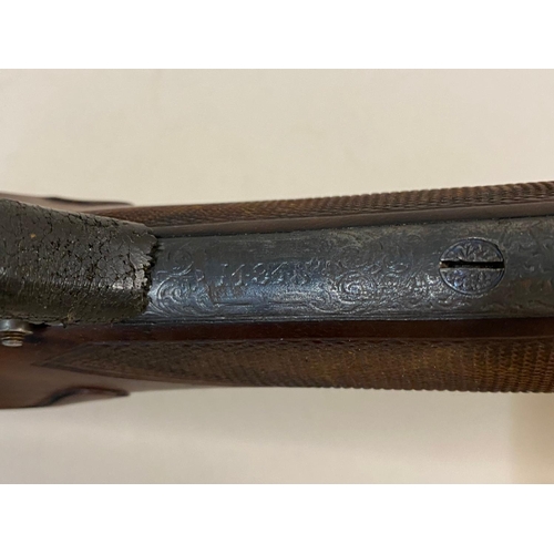 47 - A HOLLAND AND HOLLAND 12 BORE DOUBLE BARREL SHOTGUN. A fine Holland and Holland 12 Bore double barre... 