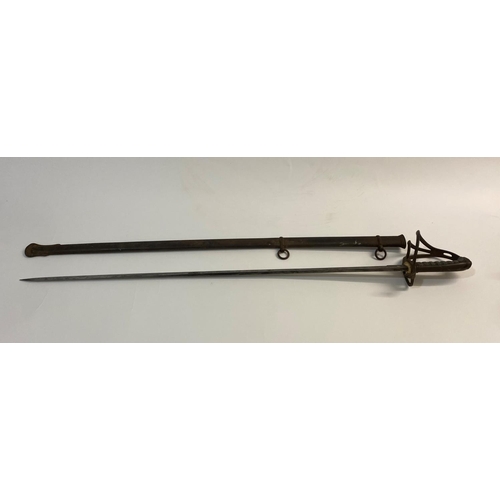 50 - AN 1822 PATTERN LIGHT CAVALRY OFFICERS SWORD FOR AN ARTILLERY VOLUNTEER. An 1822 pattern sword with ... 