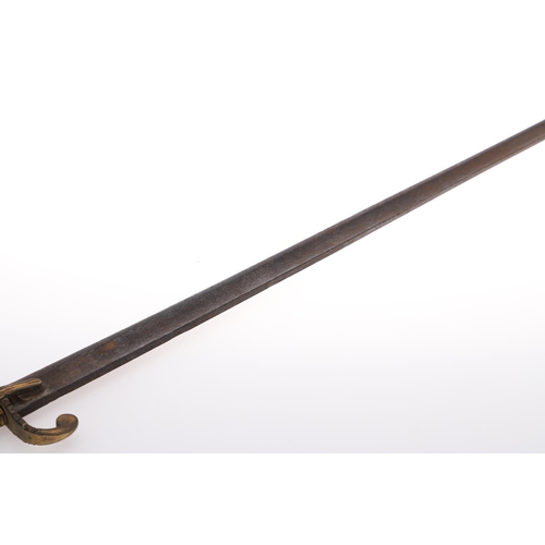 61 - A 1786 PATTERN ROYAL VOLUNTEER'S SWORD. With an 81.5cm pointed blade with full length fuller and sin... 