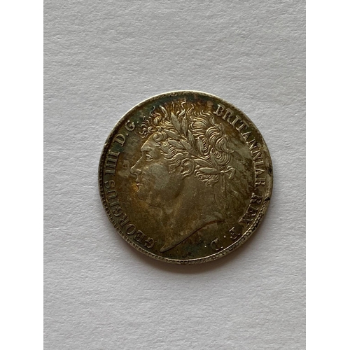 554 - A GEORGE IV FOUR PENCE DATED 1822. A George IV 4d, laureate bust l, 4 beneath a crown reverse, dated... 