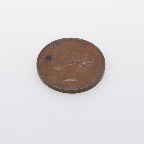 562 - A QUEEN VICTORIA COPPER PENNY, 1855. A Queen Victoria Penny, young head l. reverse seated figure of ... 