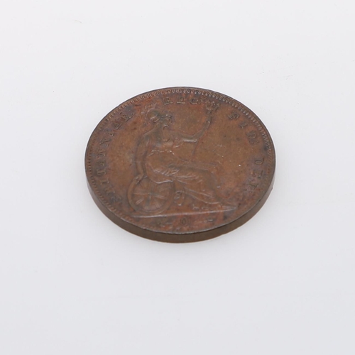 562 - A QUEEN VICTORIA COPPER PENNY, 1855. A Queen Victoria Penny, young head l. reverse seated figure of ... 