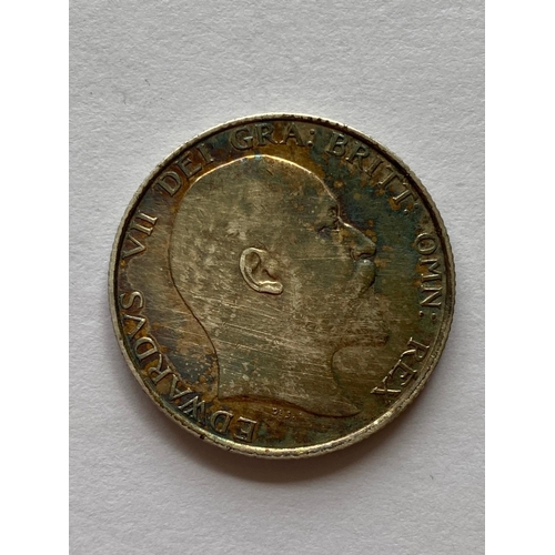 576 - AN EDWARD VII SHILLING, 1902. An Edward VII Shilling, bare head r, lion passant on crown, dated 1902... 