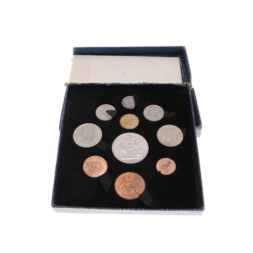 584 - A GEORGE VI FESTIVAL OF BRITAIN PROOF SET. A 1951 Festival of Britain ten coin proof set, Crown to F... 