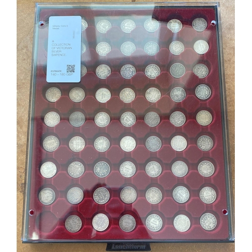 592 - A COLLECTION OF VICTORIAN SILVER SIXPENCE. Victorian Sixpence for 1838, 1839, 1840, 1841, 1842, 1843... 