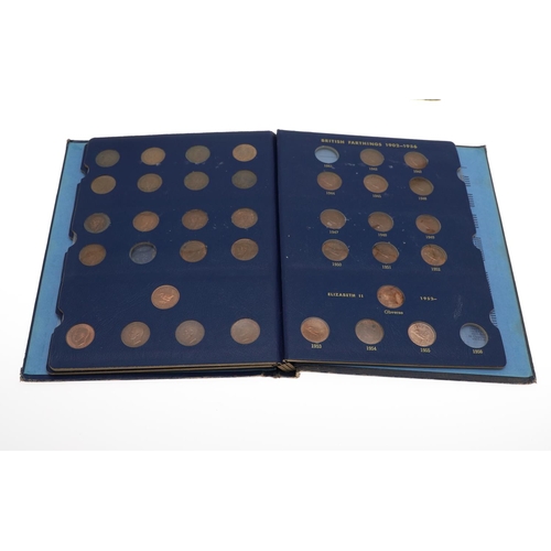 597 - A COLLECTION OF WHITMAN COIN FOLDERS AND CONTENTS. Five Whitman Folders: British Pennies 1860-1901 c... 