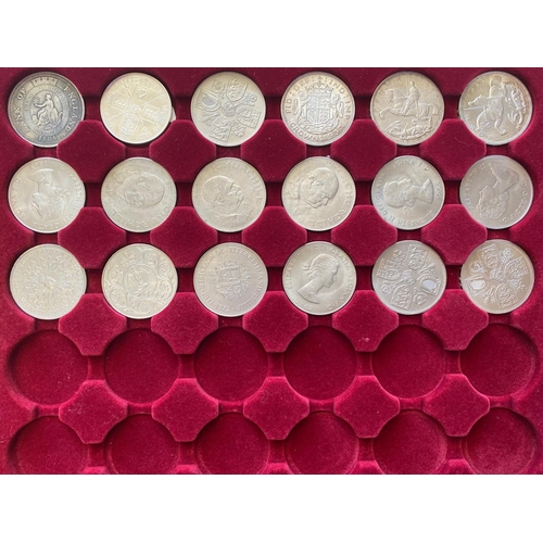 603 - A COLLECTION OF 20TH CENTURY CROWNS AND OTHER COINS. A collection of 17 20th Century Crowns includin... 