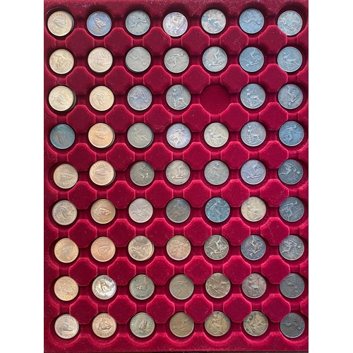 608 - AN EXTENSIVE COLLECTION OF FARTHINGS. Farthings Queen Victoria and later: 1840, 1841 (2), 1842 (2), ... 