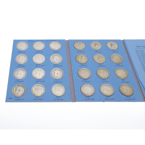 633 - A MIXED COLLECTION OF COINS AND BANKNOTES. A Whitman Folder containing Halfcrowns 1911 - 1936 and 19... 