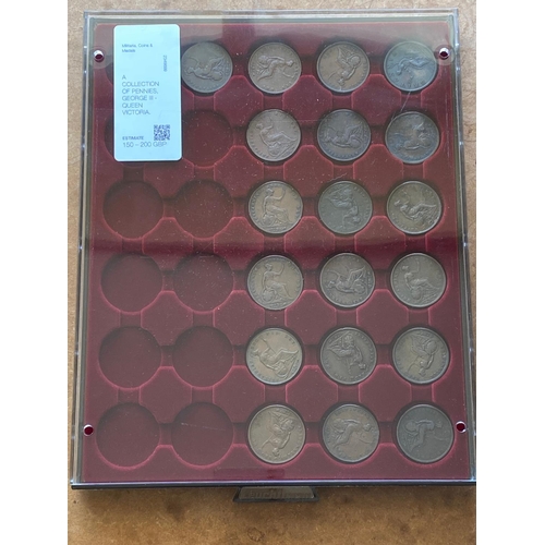 643 - A COLLECTION OF PENNIES, GEORGE III - QUEEN VICTORIA. Pennies for 1807, 1825, 1826, 1827, 1831, 1834... 