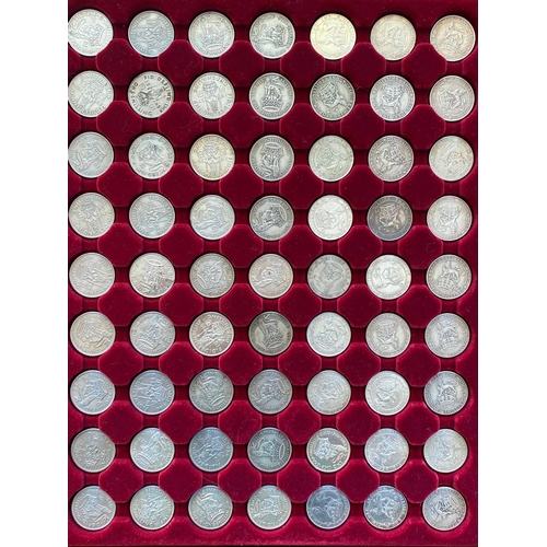 653 - A COLLECTION OF EDWARD VII AND LATER SHILLINGS. Edward VII and later Shillings: 1902- 1926, 1927 Pos... 