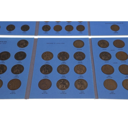 663 - A COLLECTION OF WHITMAN FOLDERS WITH MIXED CONTENTS. Whitman folders: Sixpence, Shillings, Pennies 1... 