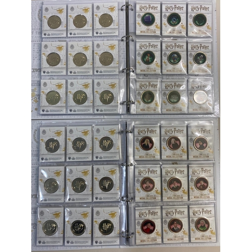 697 - A COLLECTION OF SILVER PROOF HARRY POTTER COINS AND OTHER SIMILAR MEDALS. A Samoa 2021 10 Dollar 'Pa... 