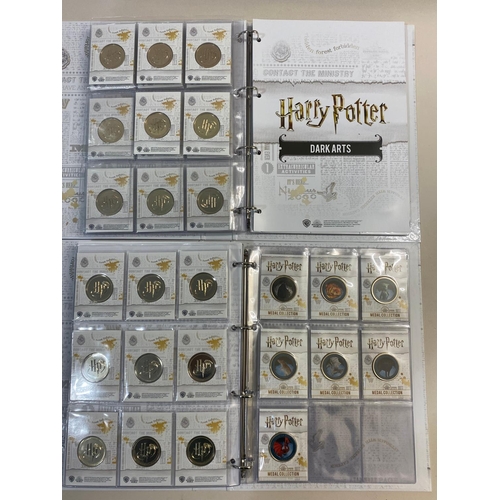 697 - A COLLECTION OF SILVER PROOF HARRY POTTER COINS AND OTHER SIMILAR MEDALS. A Samoa 2021 10 Dollar 'Pa... 