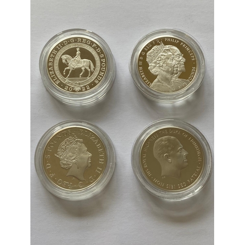 701 - A COLLECTION OF ROYAL MINT ROYALTY THEMED £5.00 SILVER PROOF COINS. Royal Mint issues: 2000 silver £... 