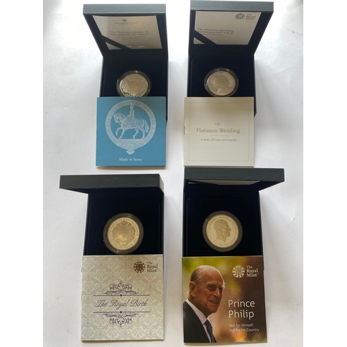 701 - A COLLECTION OF ROYAL MINT ROYALTY THEMED £5.00 SILVER PROOF COINS. Royal Mint issues: 2000 silver £... 