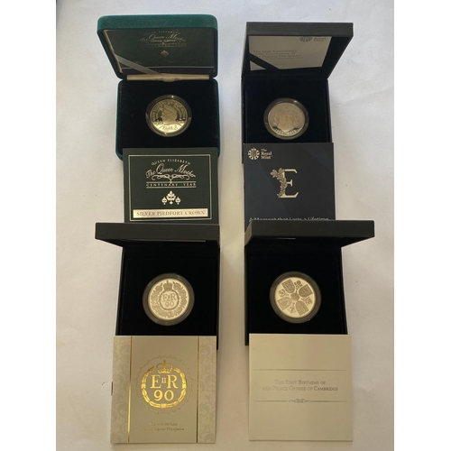 701 - A COLLECTION OF ROYAL MINT ROYALTY THEMED £5.00 SILVER PROOF COINS. Royal Mint issues: 2000 silver £... 