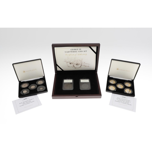 703 - A COLLECTION OF JUBILEE MINT AND OTHER SETS OF PRE-DECIMAL COINS IN PRESENTATION CASES. Coin sets: R... 