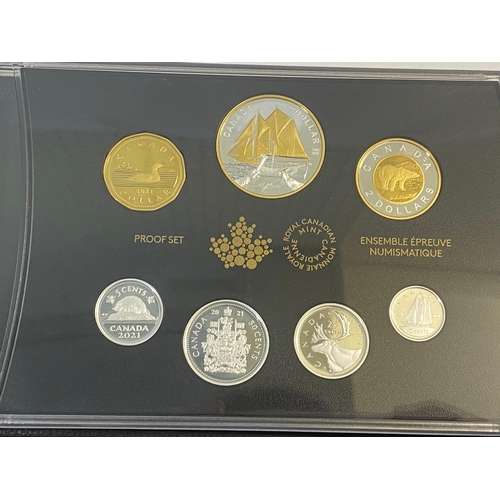 712 - A COLLECTION OF ROYAL CANADIAN MINT PROOF SETS AND OTHER ISSUES. A Royal Canadian Mint 2021 seven co... 