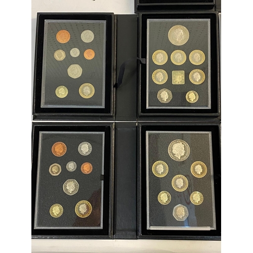 726 - ROYAL MINT PROOF COIN SETS, COLLECTORS EDITIONS 2012, 2014. 2015, 2015 AND 2016. Five Royal Mint 'Tr... 