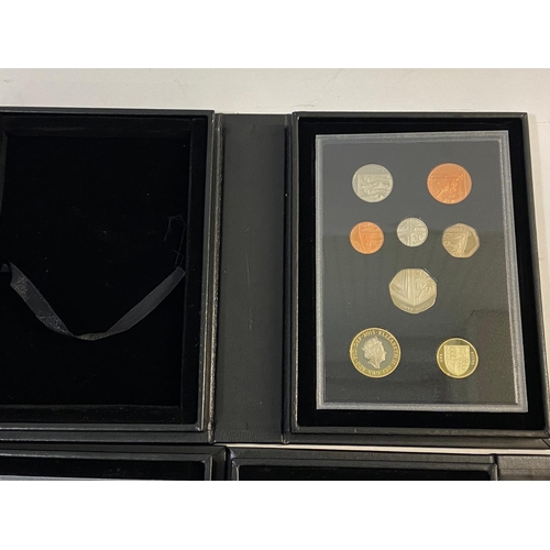 726 - ROYAL MINT PROOF COIN SETS, COLLECTORS EDITIONS 2012, 2014. 2015, 2015 AND 2016. Five Royal Mint 'Tr... 