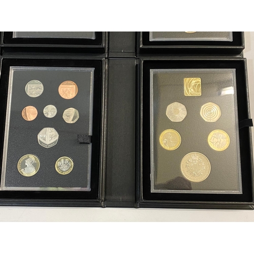 727 - ROYAL MINT PROOF COIN SETS, COLLECTORS EDITIONS 2017, 2018, 2019, 2020, 2021. Five Royal Mint 'Treas... 