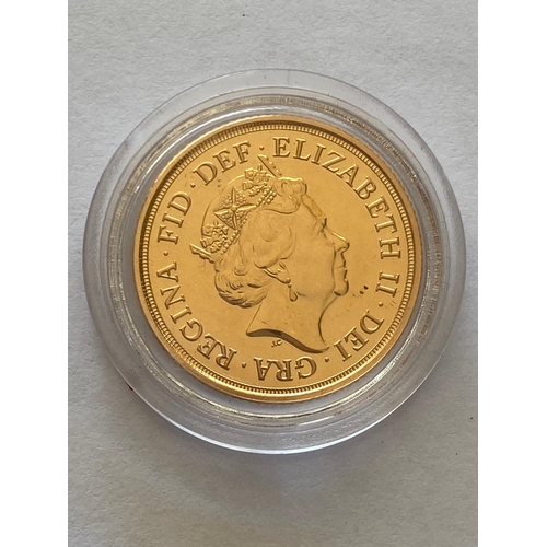 894 - A QUEEN ELIZABETH II 2019 SOVEREIGN. A Queen Elizabeth sovereign dated 2019.  *CR:  Uncirculated con... 