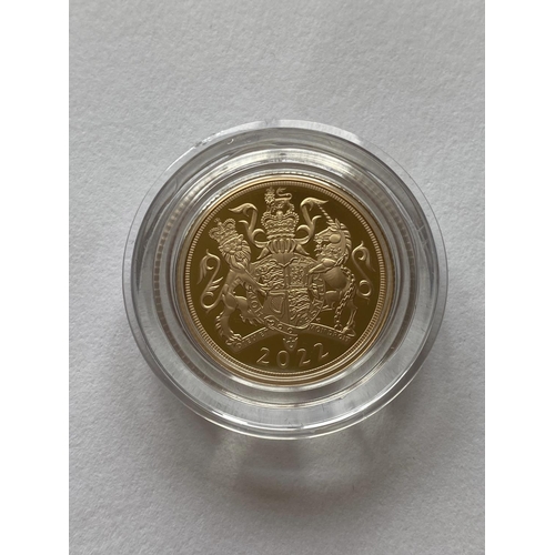 896 - AN ELIZABETH II PROOF SOVEREIGN, 2022. An Elizabeth II Proof Sovereign, bust r. reverse George and t... 