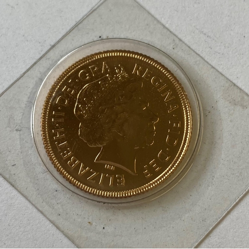 898 - A 2002 GOLDEN JUBILEE SOVEREIGN. A Queen Elizabeth II Sovereign dated 2002, uncirculated in plastic ... 