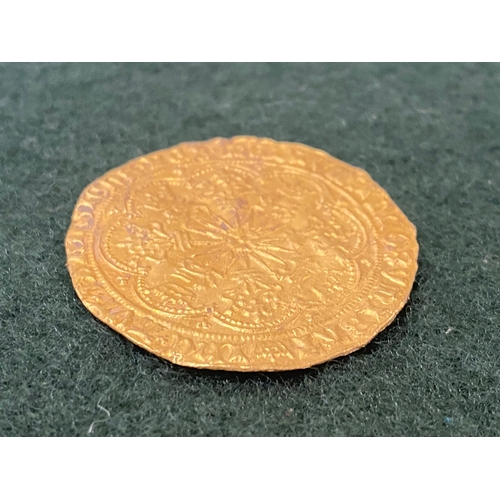 530 - AN EDWARD IV (FIRST REIGN) GOLD RYALL. A hammered gold Ryall, Light Coinage (1464-1470), London Mint... 