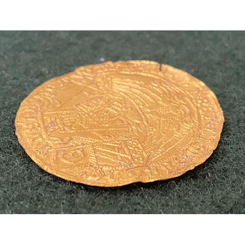 531 - AN EDWARD IV (FIRST REIGN) GOLD RYALL. A hammered gold Ryall, Light Coinage (1464-1470), London Mint... 