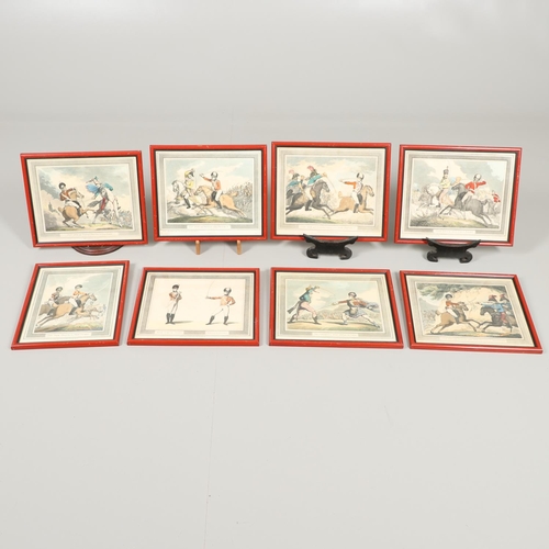 484 - THOMAS ROWLANDSON (1756-1827). HUNGARIAN AND HIGHLAND BROADSWORD. Twenty three subjects plus title p... 