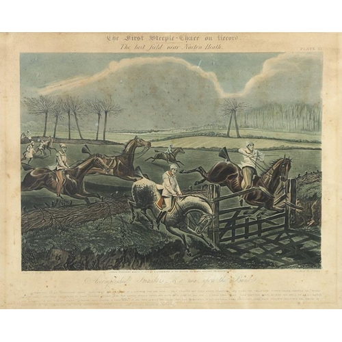 485 - HENRY THOMAS ALKEN (1785-1851). After. THE FIRST STEEPLE-CHACE ON RECORD [sic] (Siltzer 63). The set... 