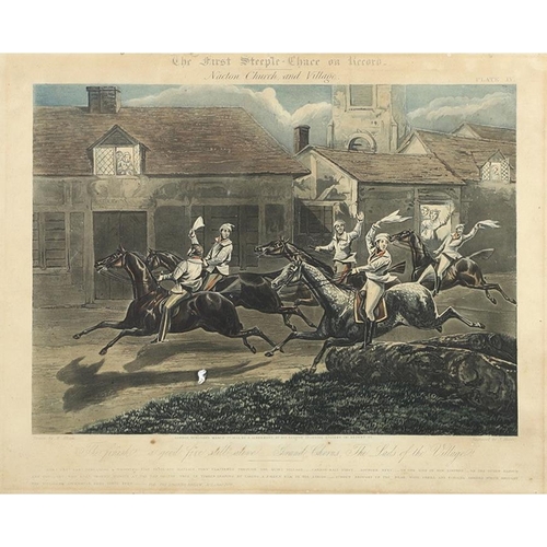 485 - HENRY THOMAS ALKEN (1785-1851). After. THE FIRST STEEPLE-CHACE ON RECORD [sic] (Siltzer 63). The set... 