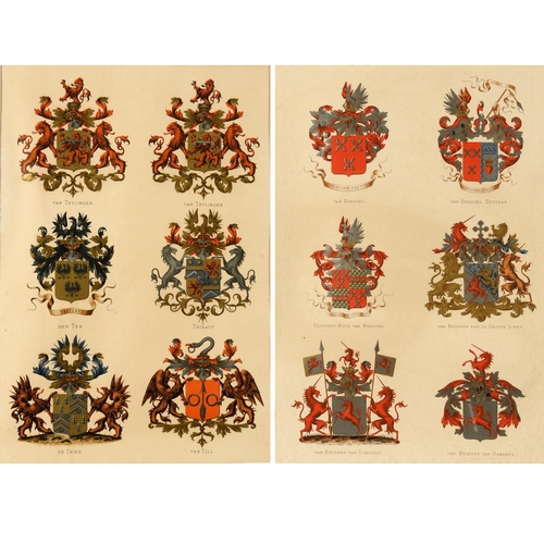 487 - JOHANNES BAPTISTA RIETSTAP (1828-1891). After. ARMORIAL GENERAL: COATS OF ARMS OF THE DUTCH NOBILITY... 