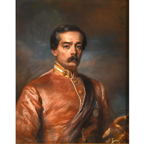 492 - CHARLES LOUIS GRATIA (1815-1911). PORTRAIT OF COLONEL ARCHIBALD BLACKWOOD, 32nd PIONEERS, BENGAL NAT... 