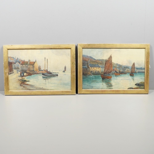 499 - DAVID MARTIN (FL.1887-1935). PITTENWEEM; TARBERT. A pair, both signed and inscribed with title
Each ... 