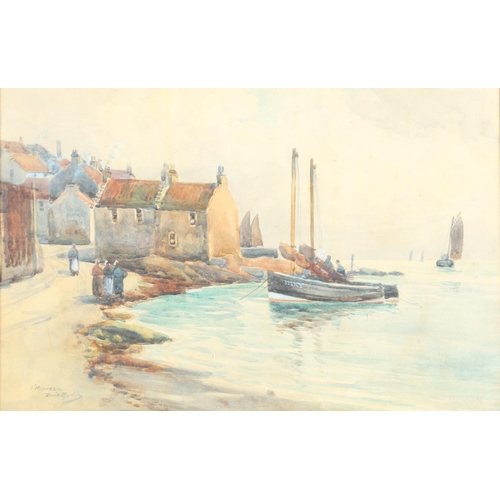 499 - DAVID MARTIN (FL.1887-1935). PITTENWEEM; TARBERT. A pair, both signed and inscribed with title
Each ... 