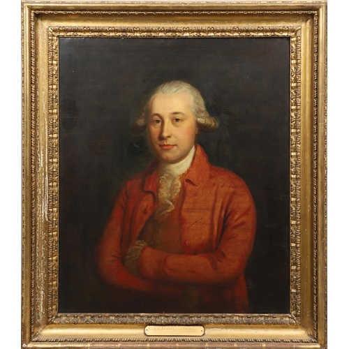 519 - ROBERT HUNTER (C.1715/20-1803). His circle. PORTRAIT OF A GENTLEMAN, IDENTIFIED AS ARCHIBALD OGILVY ... 