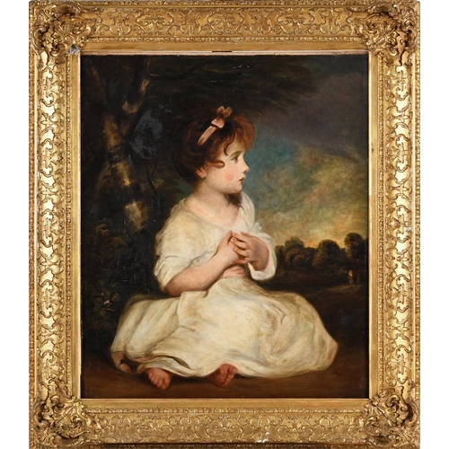 525 - AFTER SIR JOSHUA REYNOLDS, PRA (1723-1792). THE AGE OF INNOCENCE. Oil on canvas
75 x 62.5cm.
* After... 