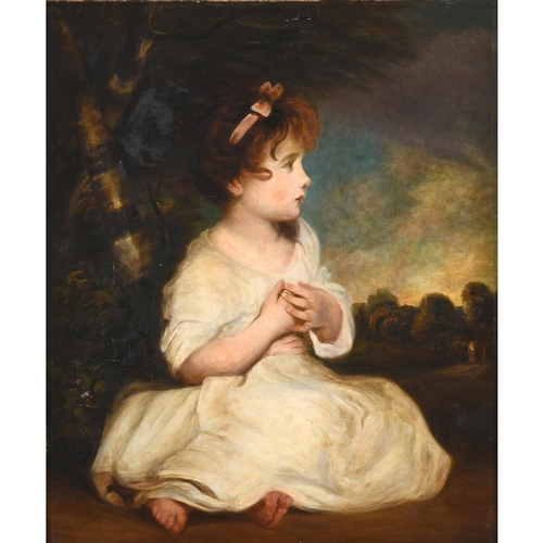 525 - AFTER SIR JOSHUA REYNOLDS, PRA (1723-1792). THE AGE OF INNOCENCE. Oil on canvas
75 x 62.5cm.
* After... 